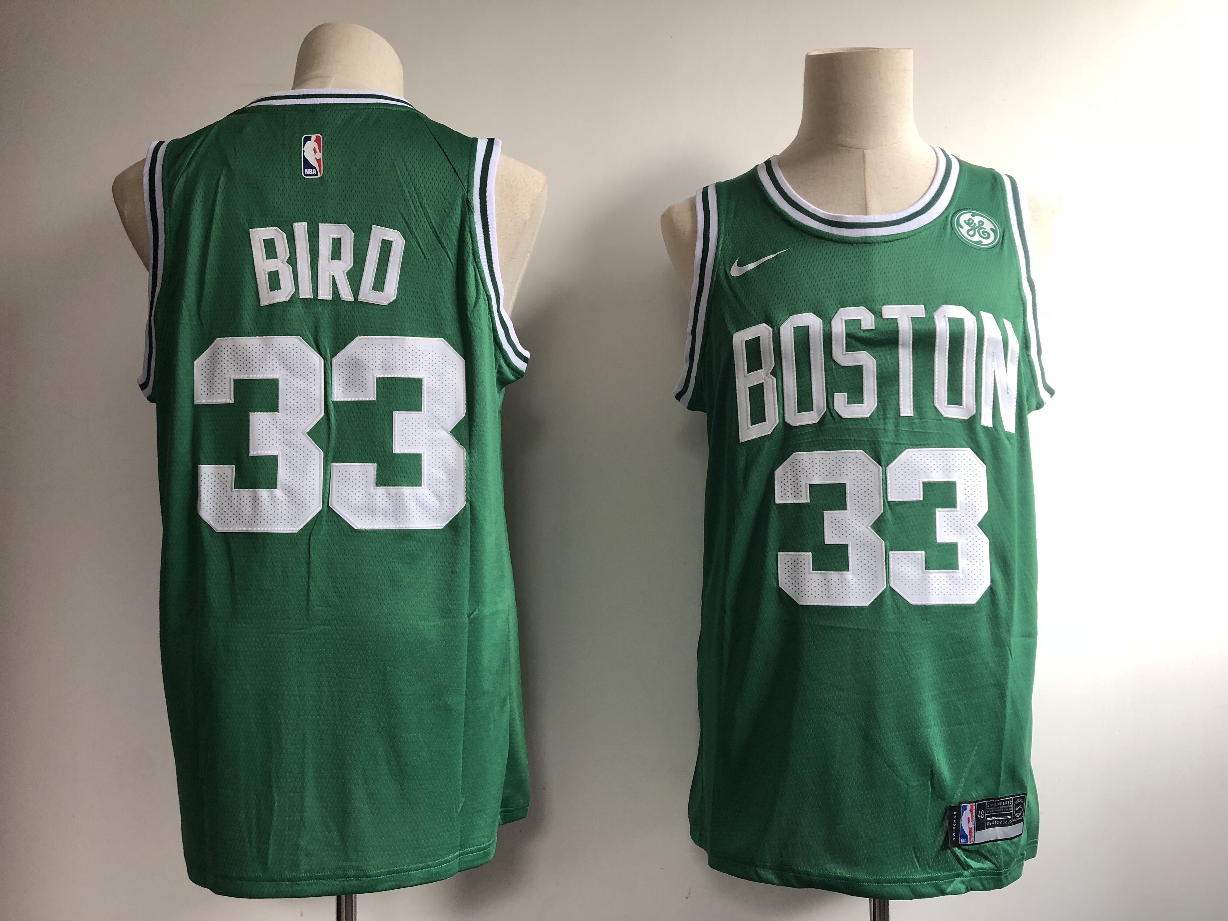 Men Boston Celtics #33 Bird Green Game Nike NBA Jerseys->boston celtics->NBA Jersey